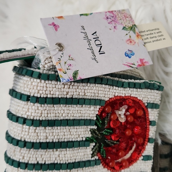 🔹️Made In India Beaded Handcrafted Tomato Design Handbag ✨️🍅 - Picture 6 of 9